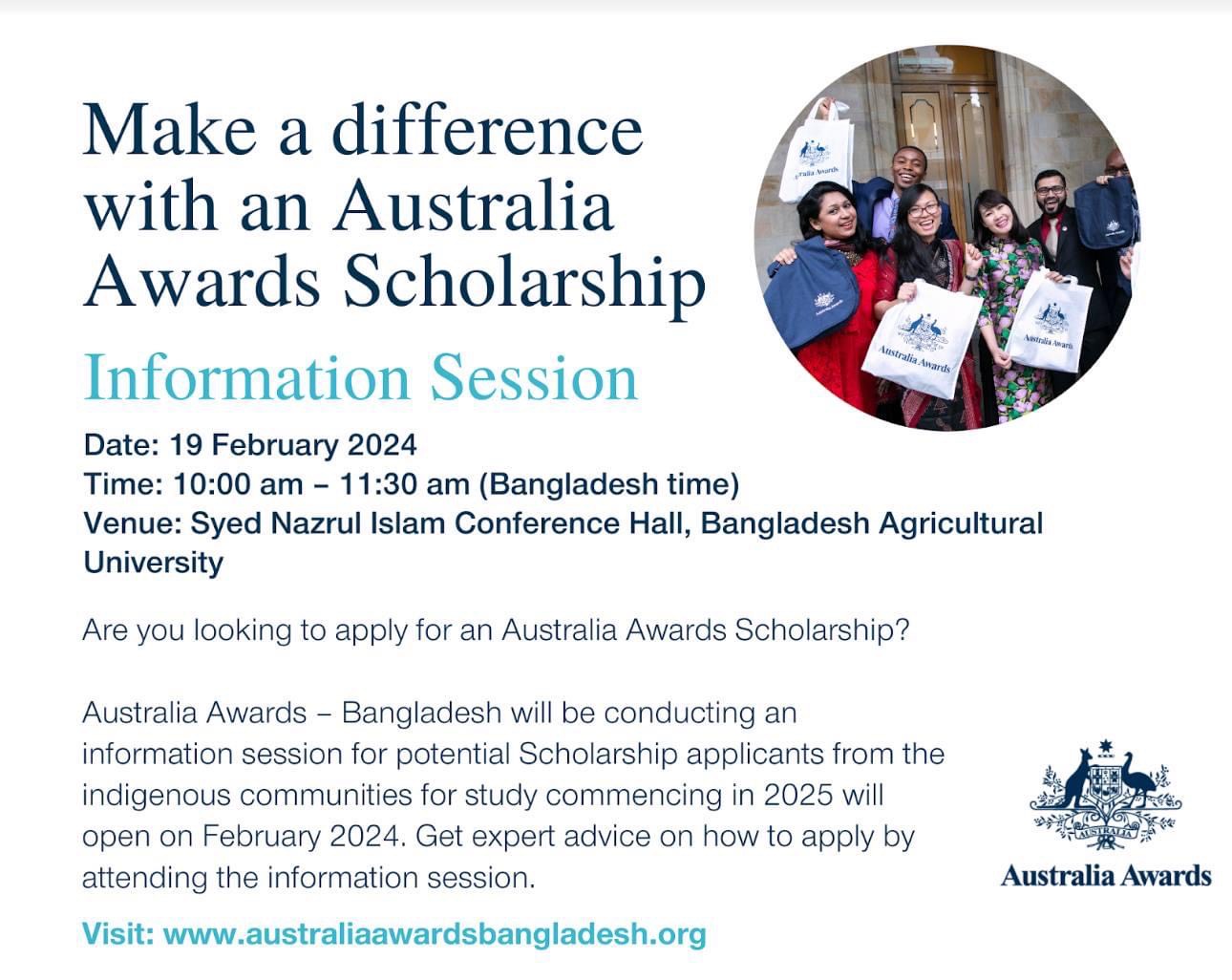 Make a difference with an Australia awards scholarship