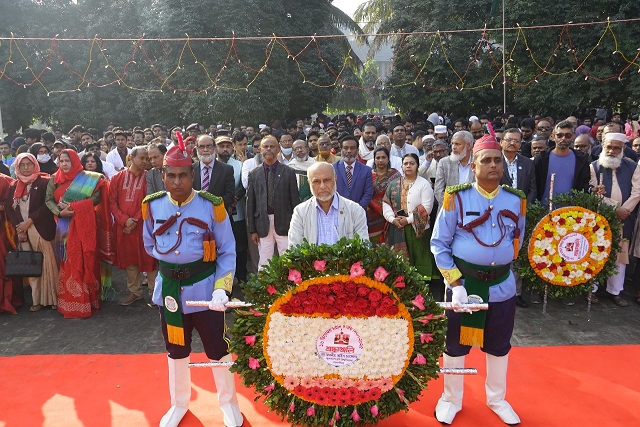 বর্ণাঢ্য আয়োজনে বাকৃবিতে মহান বিজয় দিবস উদযাপিত
