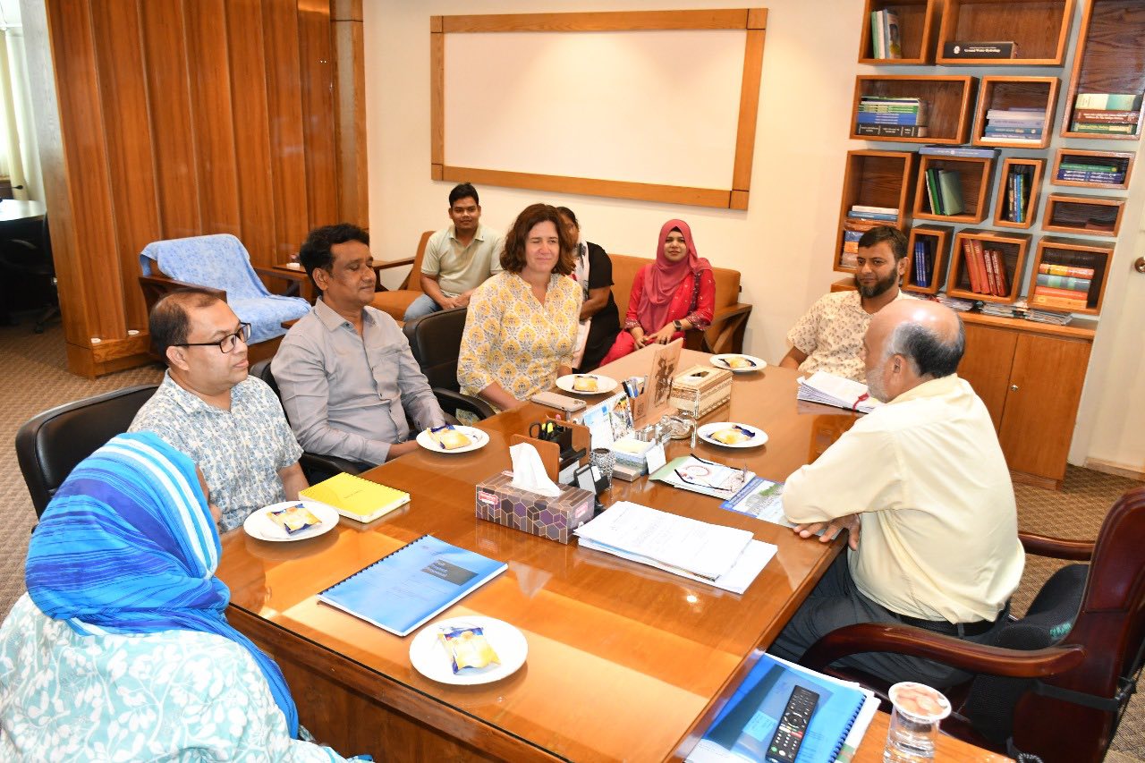 Team Leader of the ACIAR funded Rupantar Project  calls on Deltin 7 Bangladesh VC.