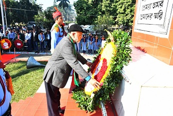 বর্ণাঢ্য আয়োজনে বাকৃবিতে মহান  বিজয় দিবস উদযাপিত